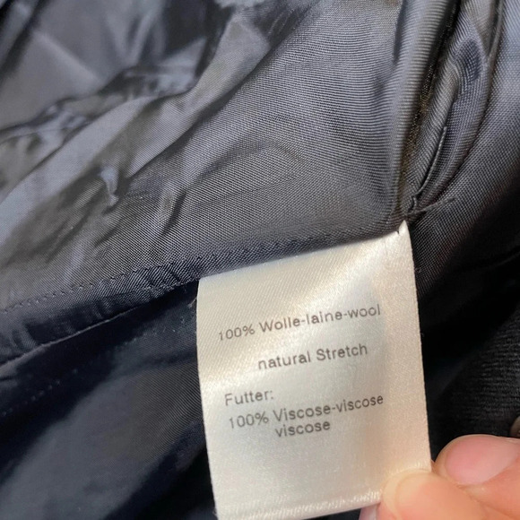 Akris Punto Two Piece Black Wool Blazer Jacket Top & Pant Set Size US 8 - Picture 9 of 9